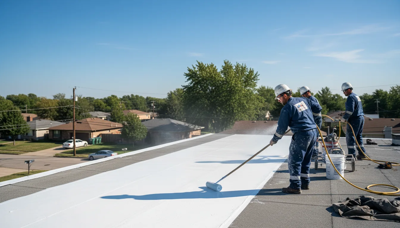 Commercial roof coating in College Station, AR near me